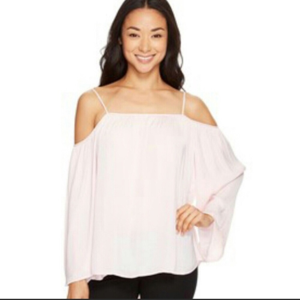 Vince Camuto pale pink, cold shoulder top. NWT!